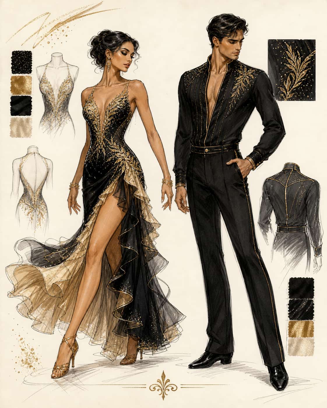 Trajes para bailarines por encargo